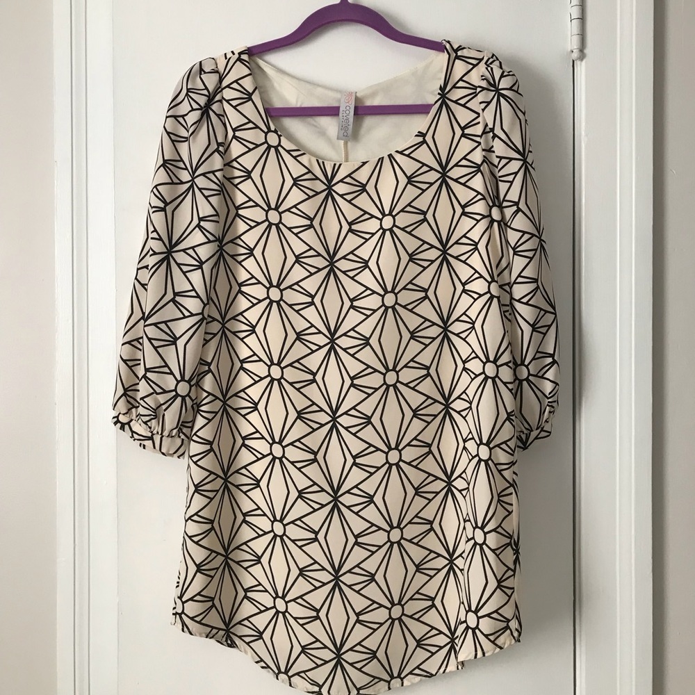 3/4 sleeve mini dress 👗